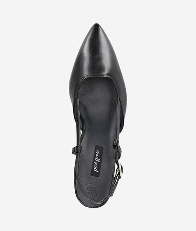 Paul Green 7992-013 Peeptoes & Slingpumps in schwarz