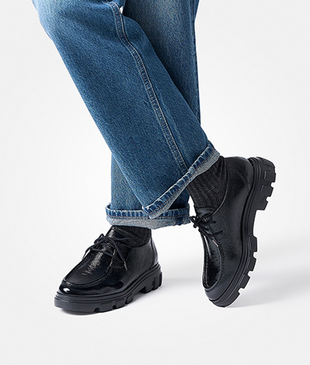 Paul Green 1183-010 Schnürschuhe in schwarz