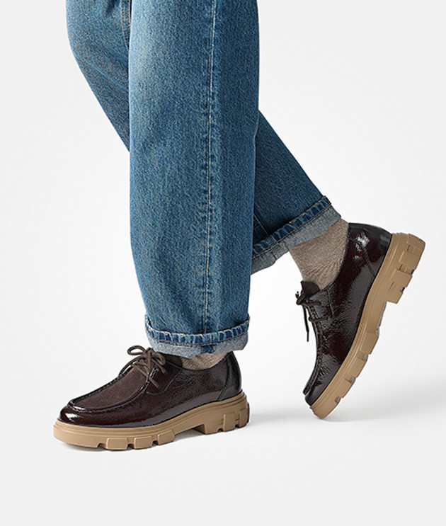 Paul Green 1183-030 lace-up shoes in brown