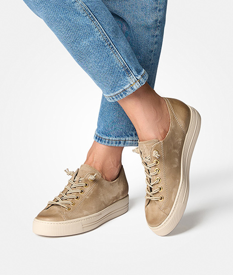 Paul Green 4081-557 sneaker in beige