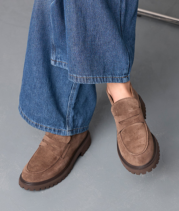 Paul Green 8344-002 Slipper & Mokassin in braun