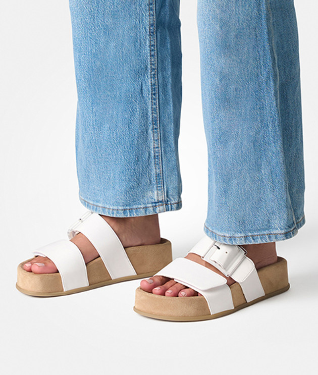 Paul Green 6157-037 sandals in white