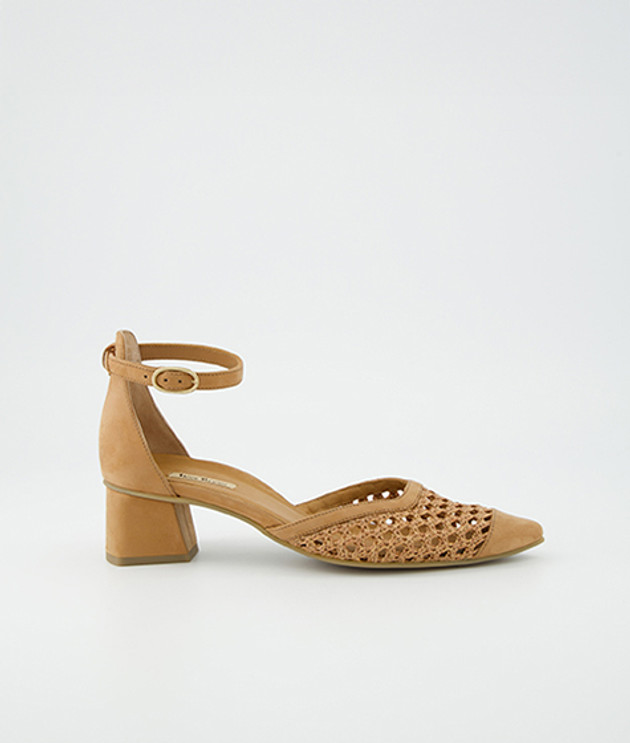 Paul Green 3856-009 Peeptoes & Slingpumps in braun