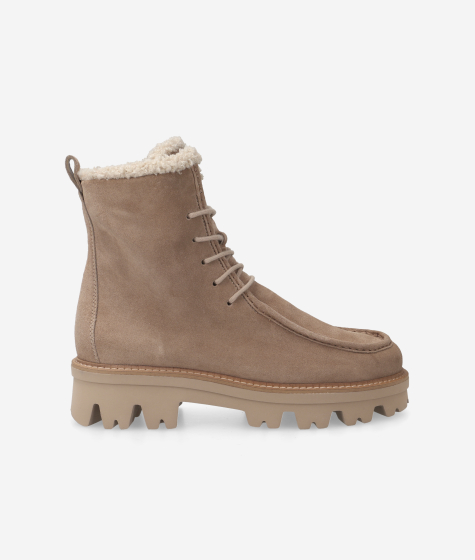Paul Green Lace up boots in beige the largest selection online