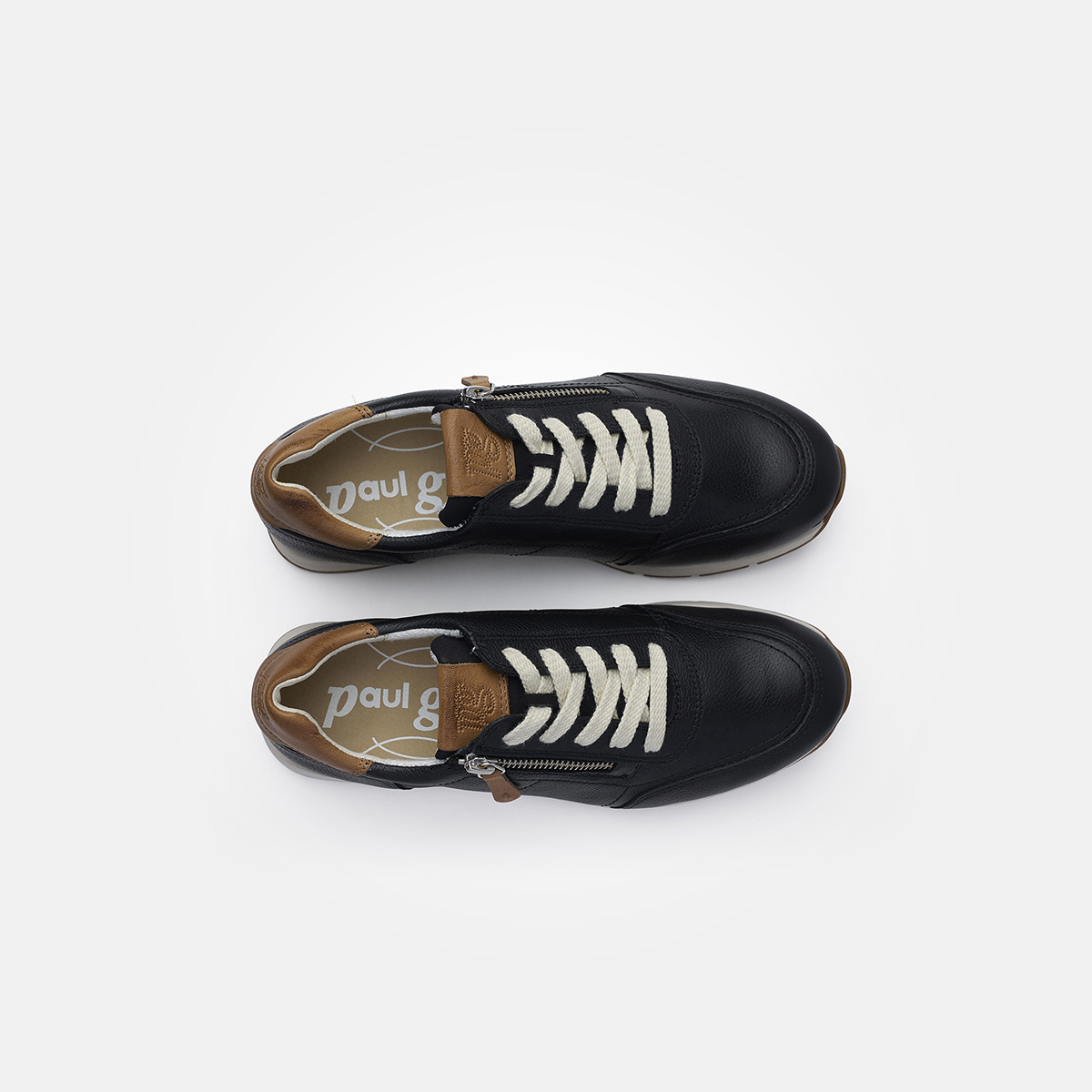 Paul Green Patent Leather order Oxford Sneaker with Cork Sole