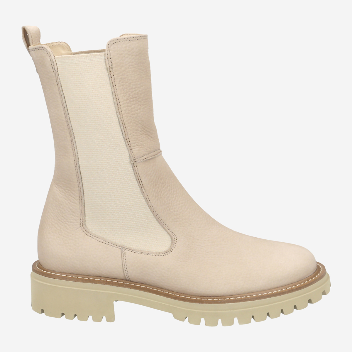 Beige chelsea shop boots womens