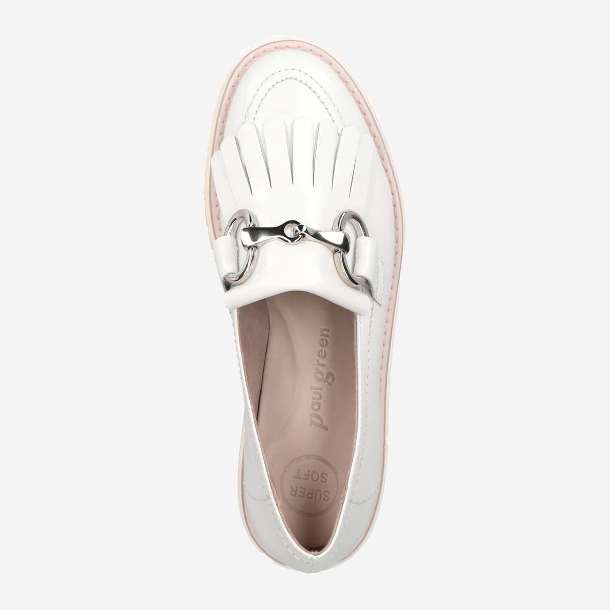 White best sale slide loafers