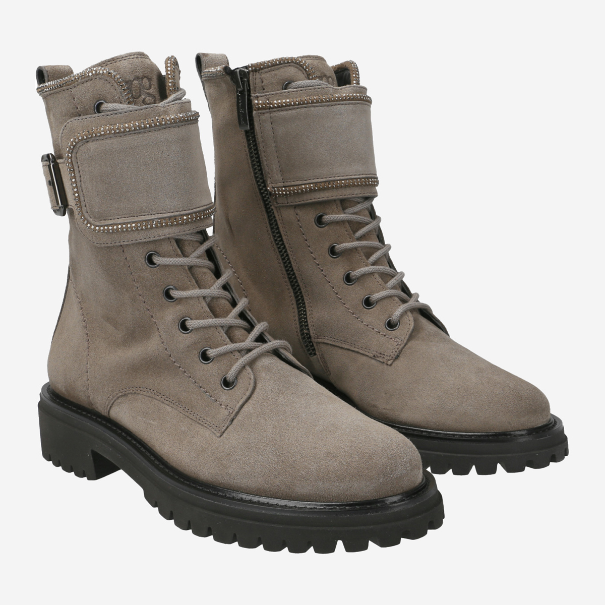 Grey suede lace up ankle outlet boots