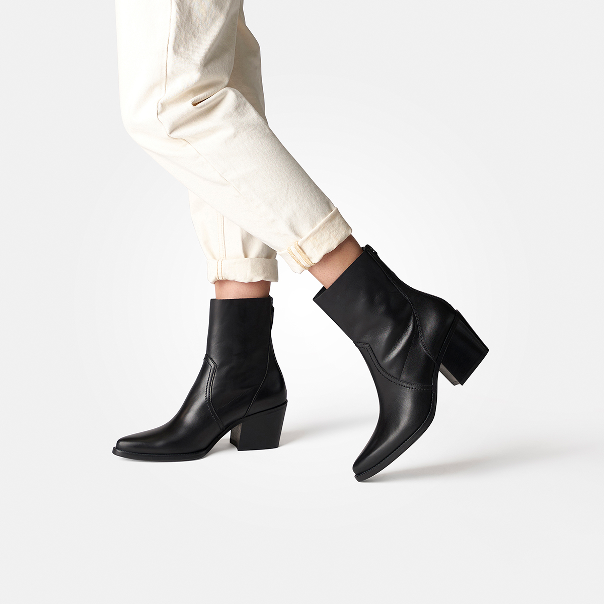 Paul green black outlet ankle boots