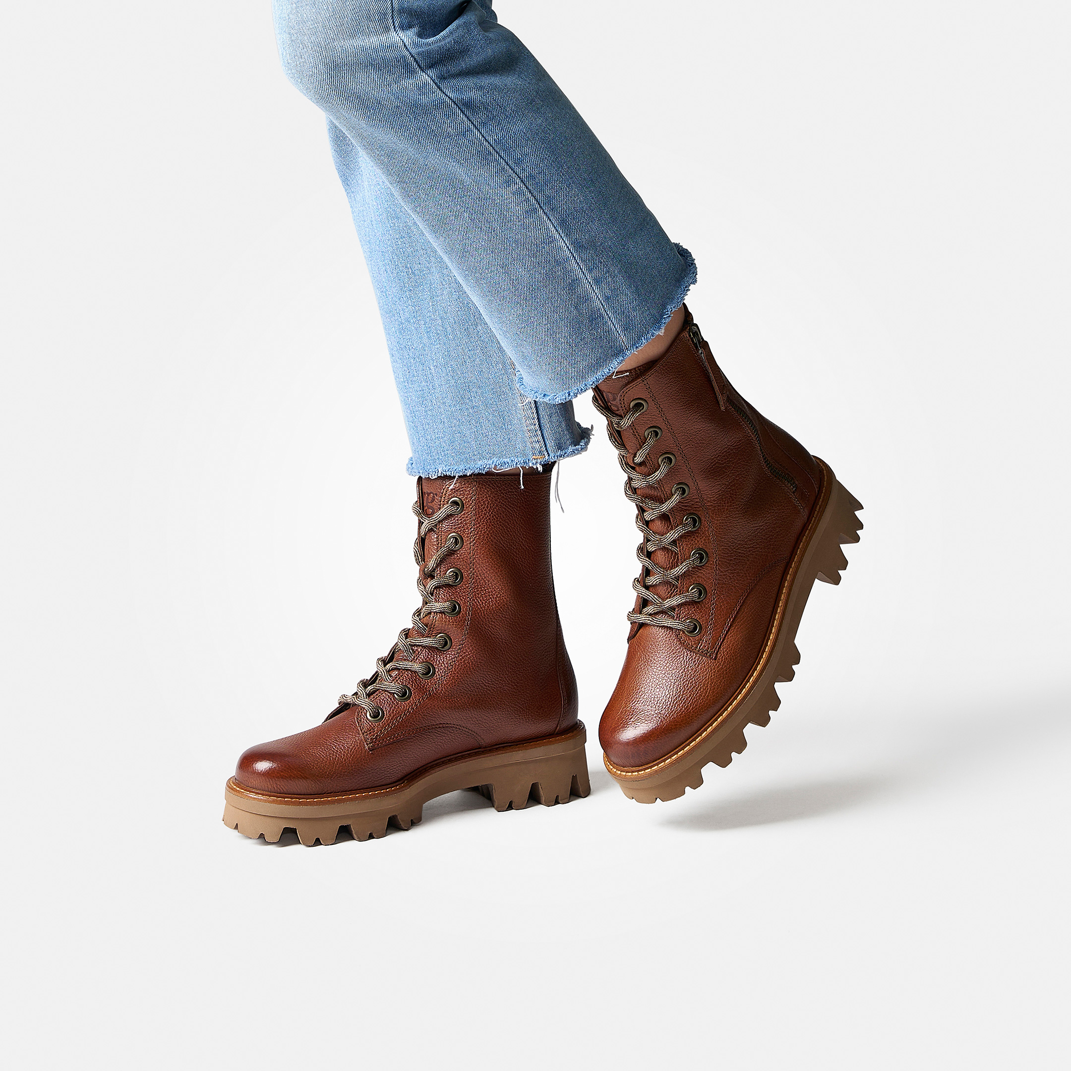 Paul Green 8146-016 Lace-up boots in brown buy online