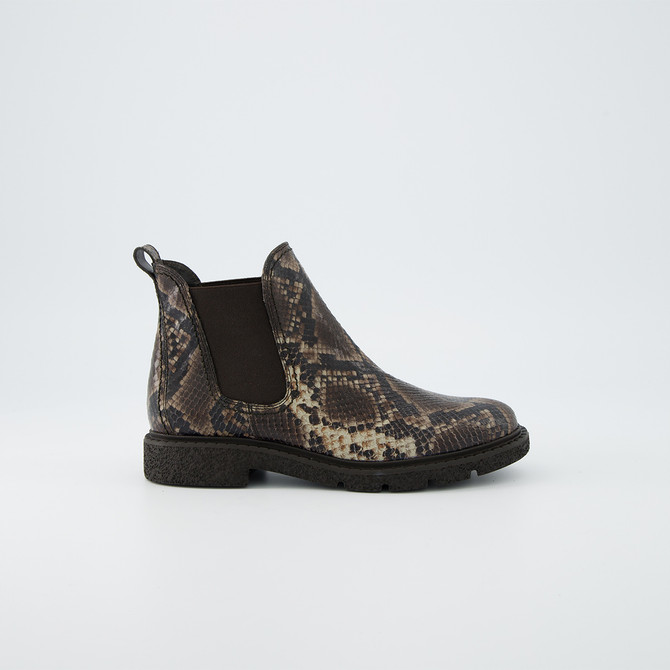 Paul Green 8258-048 - Brown with accents / Reptile-print